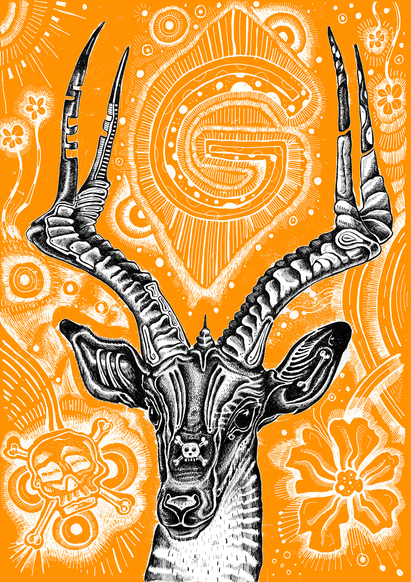 Gazelle between life and death