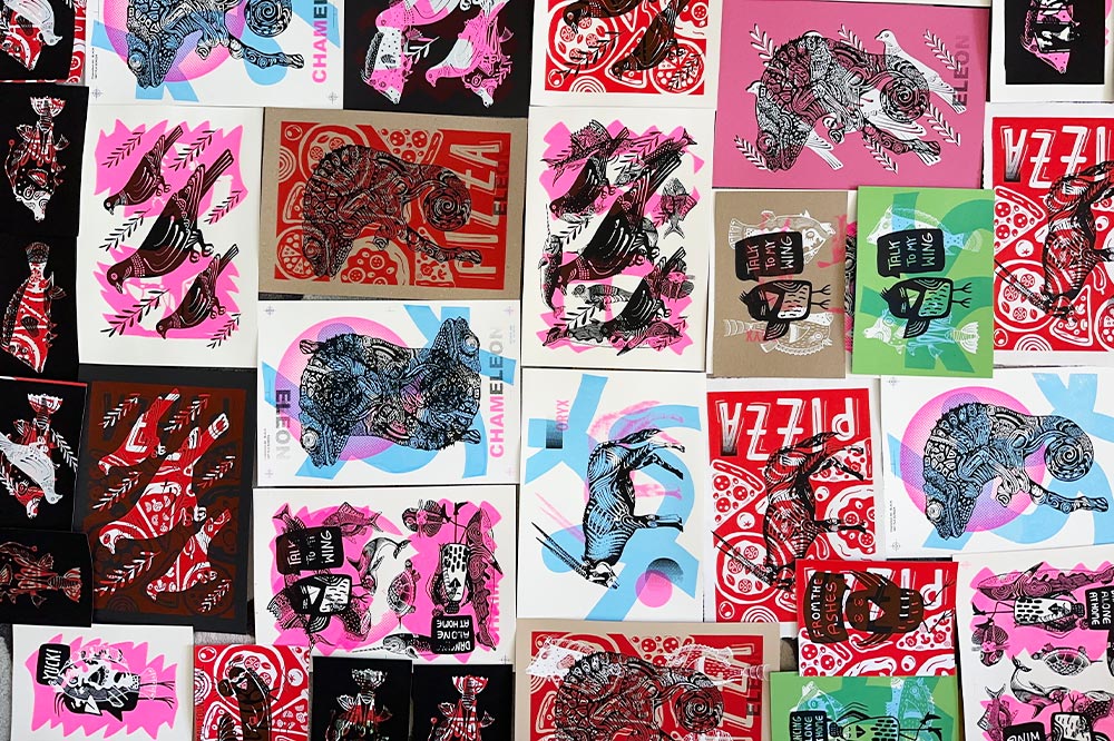testprints-spreadout testprints spread out on the floor